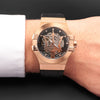 Orologio MASERATI Uomo Potenza Automatico Pelle Nera/Oro Rosa