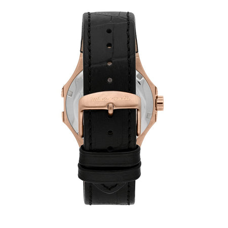Orologio MASERATI Uomo Potenza Automatico Pelle Nera/Oro Rosa