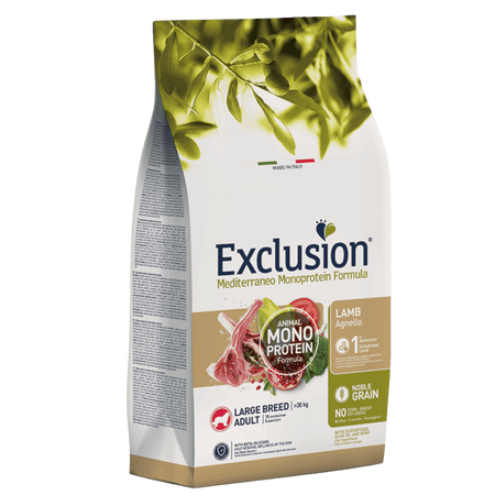 Exclusion Monoprotein Cani Adulti Large Breed agnello 12 kg
