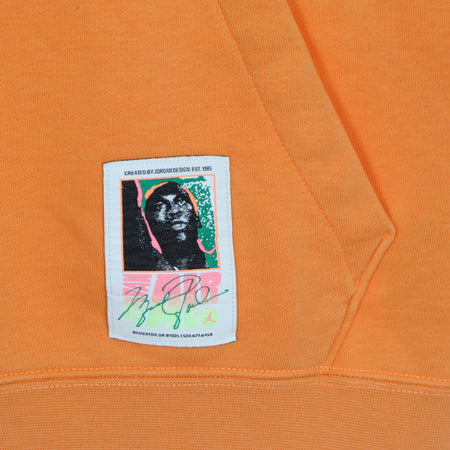 JORDAN Felpa Cappuccio Uomo Sport Dna Washed Pullover Hoodie Atomic Orange da uomo