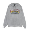 THRASHER Felpa Cappuccio Uomo Krak Skulls Hood Heather Grey da uomo