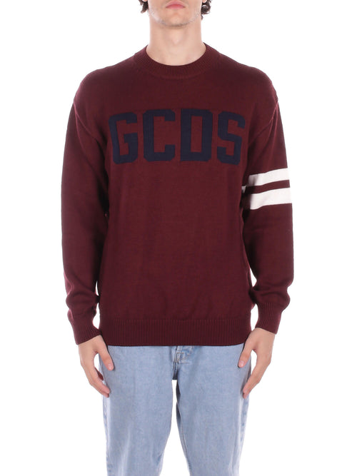 GCDS Maglie Burgundi da uomo