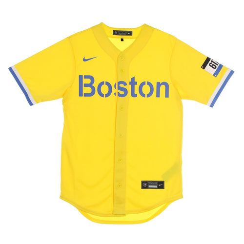 NIKE MLB Casacca Baseball Uomo Mlb Official Replica Jersey City Connect Bosred Yellow da uomo