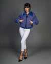 Marisol - Giacca Donna Lilla in vero montone Shearling