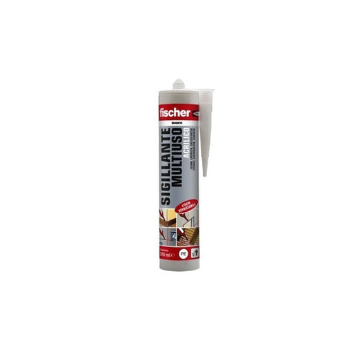 Fischer sigillante silicone 310ml multiuso acrilico bianco