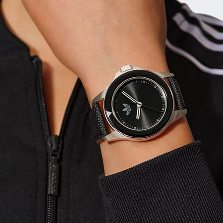 Orologio ADIDAS uomo EXPRESSION ONE pelle nero / acciaio