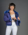 Marisol - Giacca Donna Lilla in vero montone Shearling