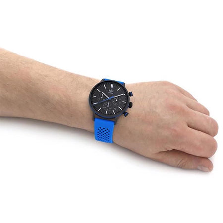 Orologio ADIDAS unisex CODE ONE crono gomma blu / nero