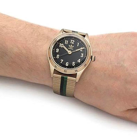 Orologio ADIDAS uomo CODE FOUR tempo dorato / nero