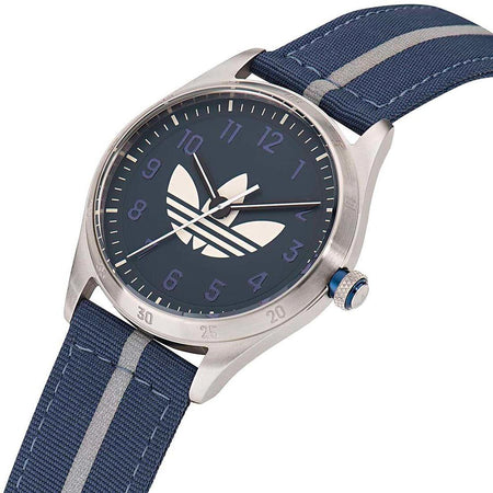 Orologio ADIDAS uomo CODE FOUR tessuto blu / grigio
