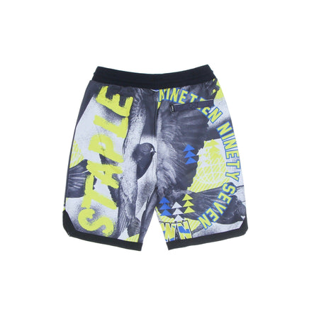 STAPLE Pantalone Corto Tuta Felpato Uomo Photo Pigeon Sweatshort Navy da uomo