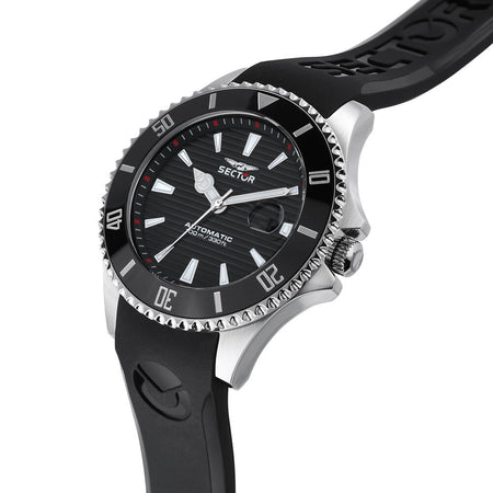 Orologio SECTOR uomo 230 Automatico datario gomma nero