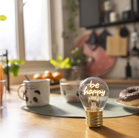 Lampada da Tavolo a Forma di Lampadina - Bulb Fiction - Be Happy