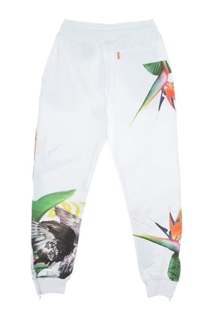 STAPLE Pantalone Tuta Felpato Uomo Paradise Aop Sweatpant White da uomo