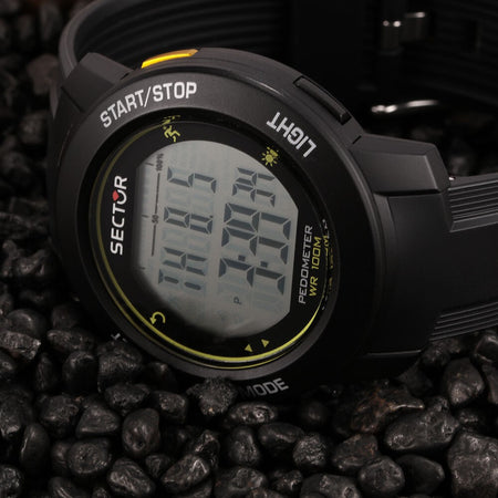 Orologio Sector EX-37 Digitale da Uomo Nero Multi-Funzione