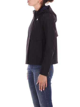 K-Way Giacconi Black pure blue depth da donna