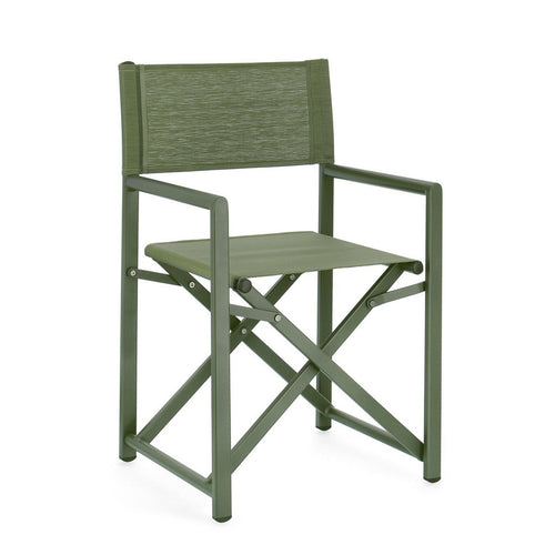 Sedia da regista Taylor , struttura in alluminio, seduta in textilene, ideale per giardino