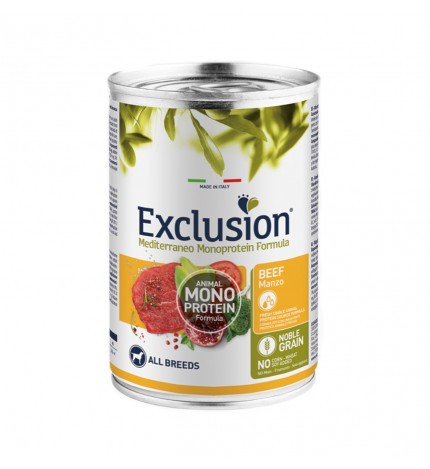 Exclusion Monoprotein paté Cani Adulti All Breeds manzo 400 gr