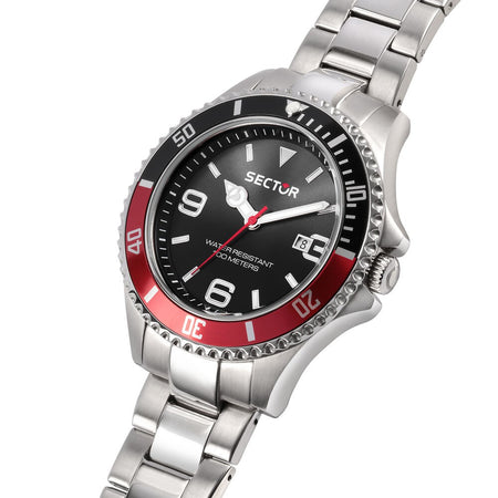 Orologio SECTOR uomo 230 datario acciaio rosso / nero