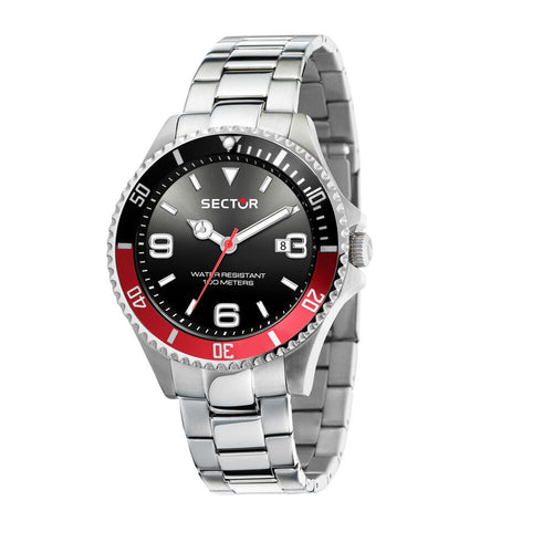 Orologio SECTOR uomo 230 datario acciaio rosso / nero