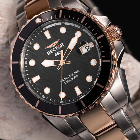 Orologio SECTOR uomo 450 data bicolore / nero