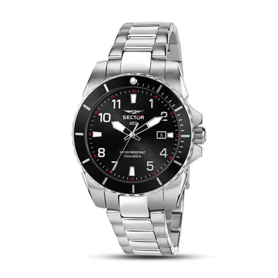 Orologio SECTOR uomo 450 data acciaio / nero
