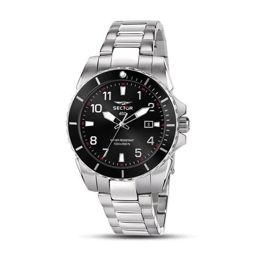 Orologio SECTOR uomo 450 data acciaio / nero