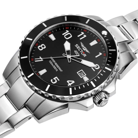 Orologio SECTOR uomo 450 data acciaio / nero