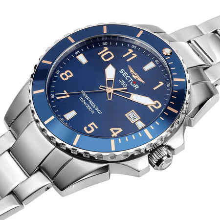 Orologio SECTOR uomo 450 data acciaio / blu