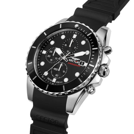 Orologio SECTOR uomo 450 cronografo gomma nero