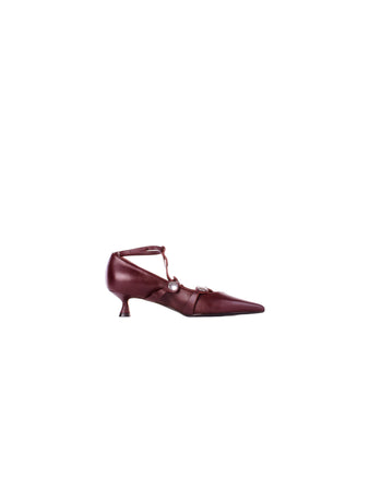 Anna F. Scarpe con Tacco Bordeaux da donna