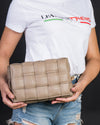 Anto  - Borsa da Donna Crema In Vera Pelle