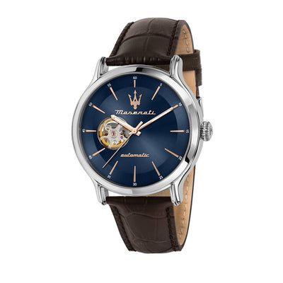 Orologio MASERATI uomo Epoca Automatico marrone / blu