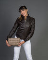 Anto  - Borsa da Donna Crema In Vera Pelle