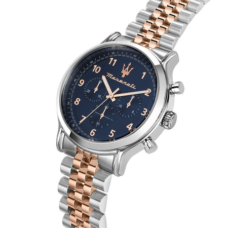 Orologio MASERATI uomo Epoca cronografo bicolore / blu