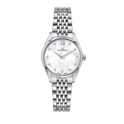 Orologio PHILIP WATCH donna Roma acciaio / bianco diamanti