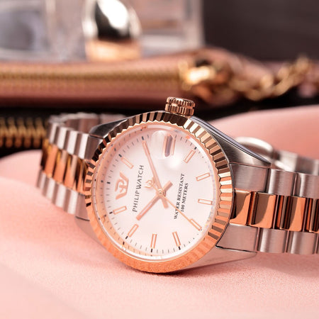 Orologio PHILIP WATCH donna Caribe data bicolore / bianco