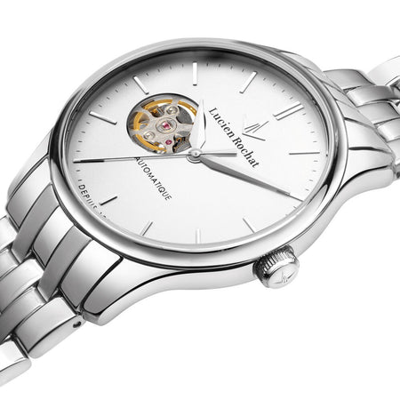 Orologio LUCIEN ROCHAT uomo Montreux Automatico acciaio / bianco