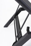 Lettino chaise longue Krion con poggiatesta, struttura in alluminio verniciato per esterno