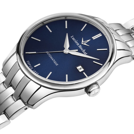 Orologio LUCIEN ROCHAT uomo Montreux Automatico acciaio / blu