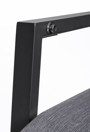 Sedia "Ethan" reclinabile struttura in alluminio con braccioli per interni ed esterni