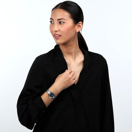 Orologio LUCIEN ROCHAT donna Madame acciaio / blu