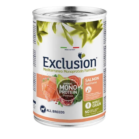 Exclusion Monoprotein paté Cani Adulti All Breeds salmone 400 gr