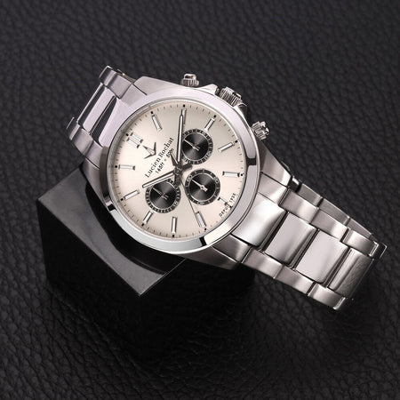 Orologio LUCIEN ROCHAT uomo Leman crono acciaio / bianco