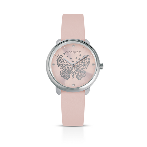 OPS - CRYSTAL NUANCE cinturino in ecopelle rosa