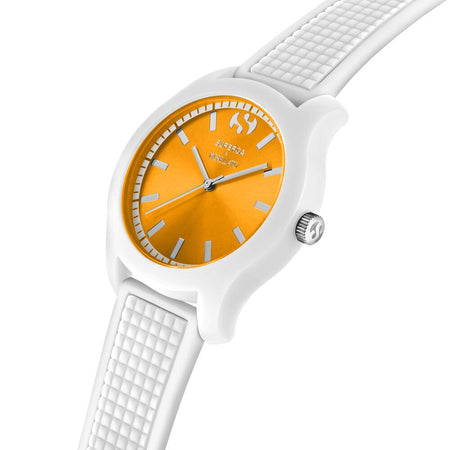 Orologio MORELLATO uomo Superga gomma bianco / arancione