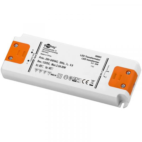 Trasformatore per Illuminazione LED da 12 V (DC)/30 W