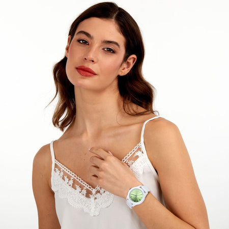Orologio MORELLATO donna Superga gomma bianco / verde