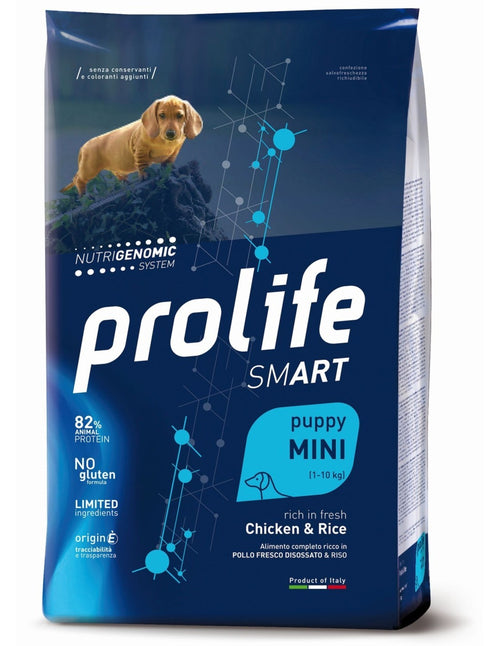 Prolife Smart mangime secco Cani Puppy Mini pollo e riso 2 kg