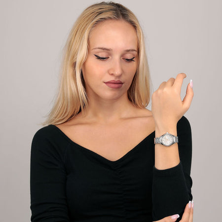 Orologio TRUSSARDI donna T-sky tempo acciaio / bianco